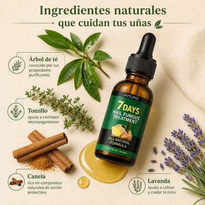COMBO 2x1 | TRATAMIENTO ANTI HONGOS 7 DÍAS 100% NATURAL