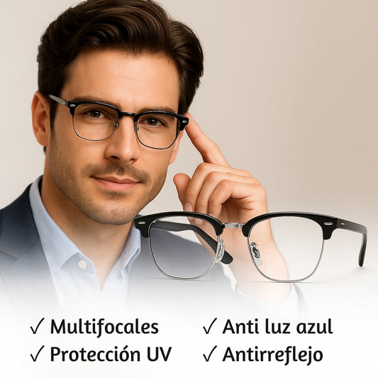Gafas RAYBAN Multifocales con Ajuste Automático + Fundas de Regalo